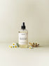 Fabric Ironing and Fragrance Spray with daisies and wood, eco-friendly home care