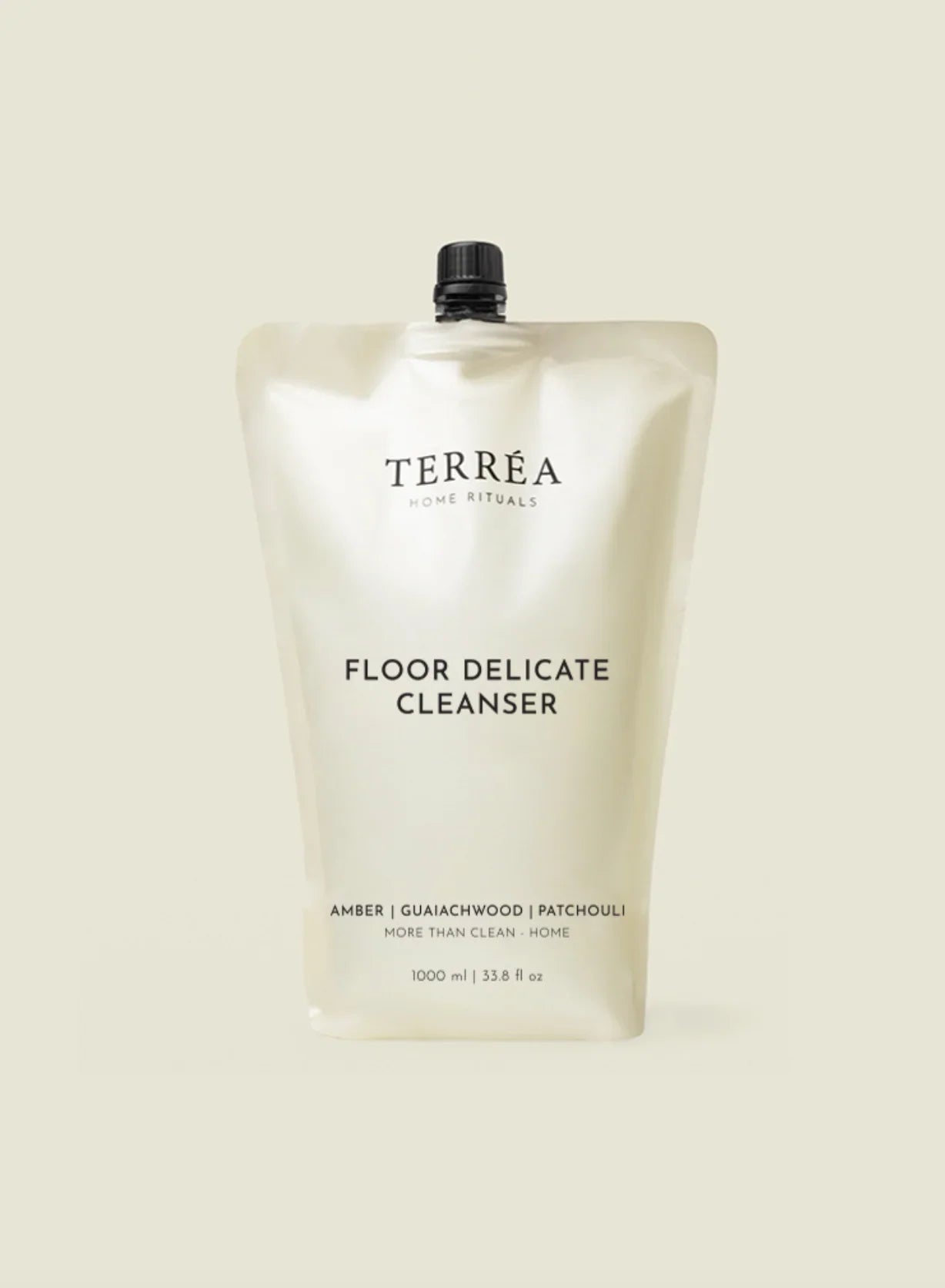 Terrea Floor Delicate Cleanser packaging on a beige background